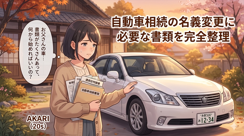 自動車を相続したら、まず「車検証の所有者欄」を確認しよう