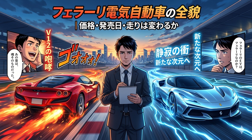 フェラーリ電気自動車の全貌｜価格・発売日・走りは変わるか