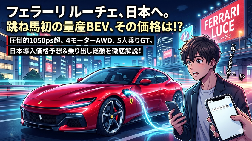 フェラーリ ルーチェの価格は?日本価格予想と乗り出し総額を解説
