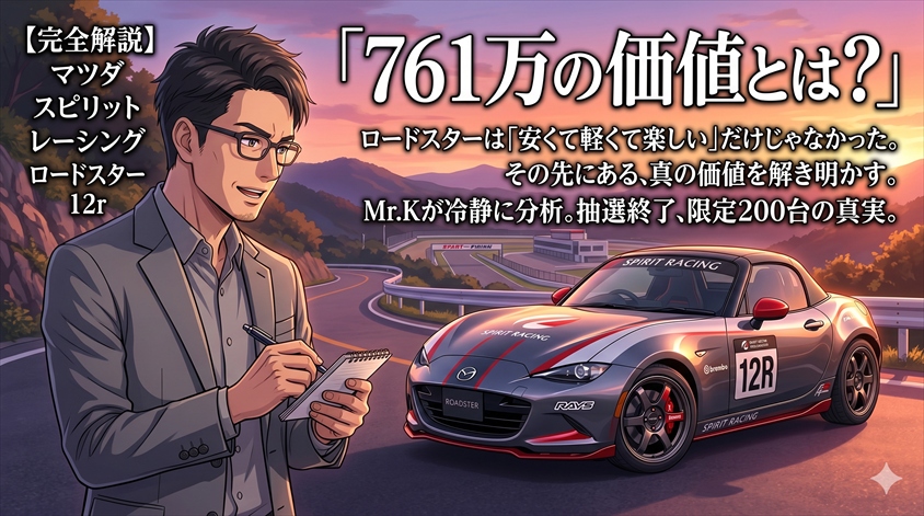 【完全解説】マツダ スピリット レーシング ロードスター 12r|761万の価値とは