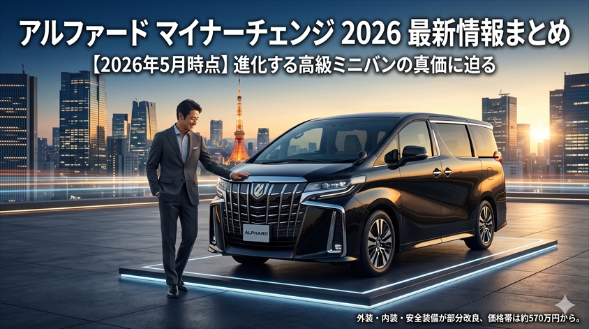 アルファード マイナーチェンジ 2026 最新情報まとめ【2026年5月時点】