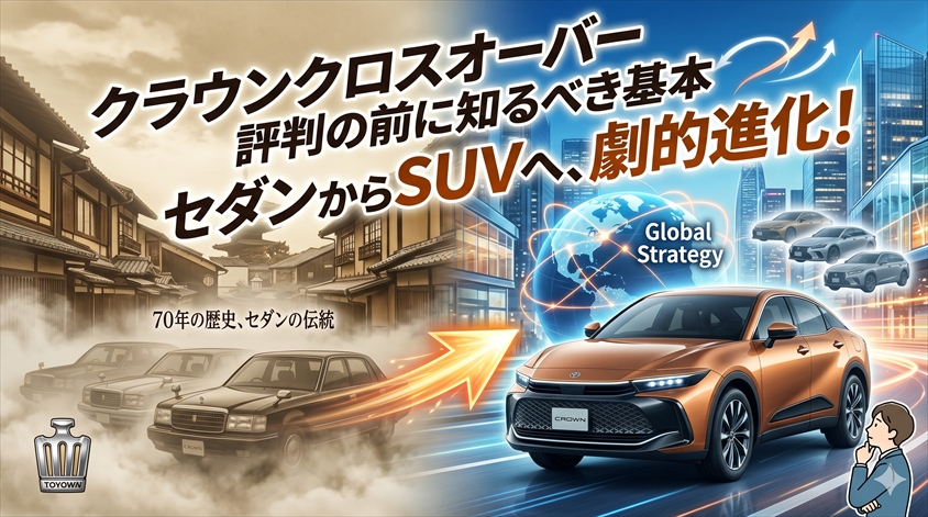 クラウンクロスオーバーとはどんな車か？評判を読む前に知っておきたい基本