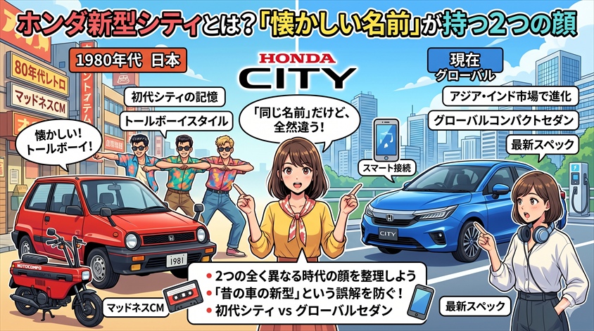 ホンダ新型シティとは？「懐かしい名前」が持つ2つの顔