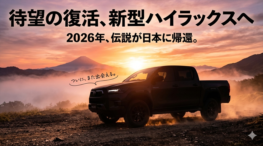 新型ハイラックスとは？2026年モデルの概要と日本発売のポイント