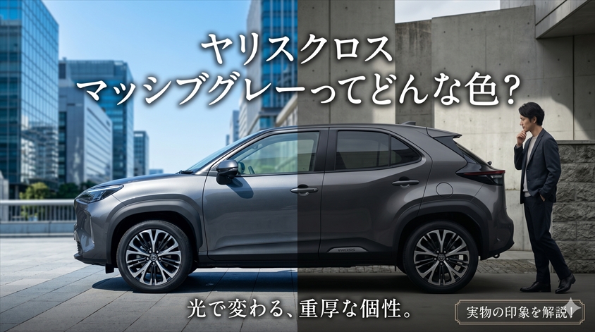 ヤリスクロス マッシブグレーはどんな色？実物の印象を解説