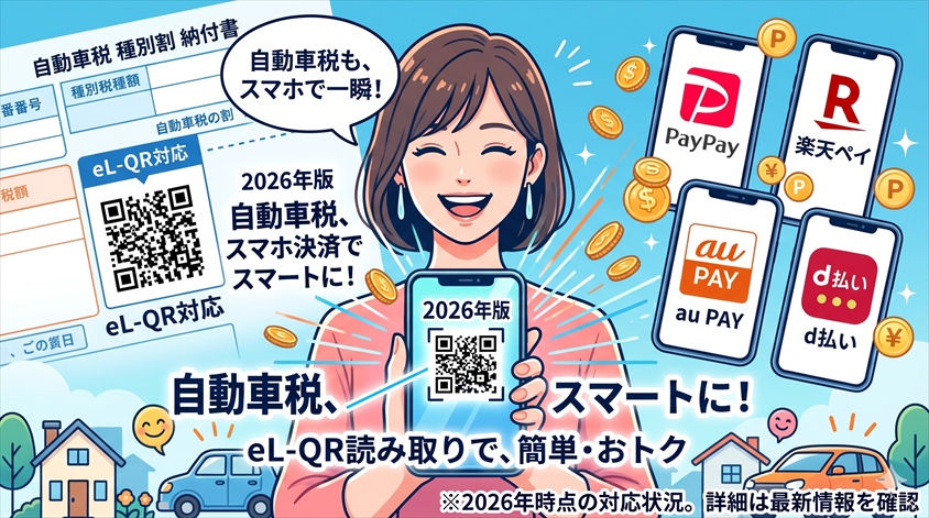 自動車税はスマホ決済で払えるのか
