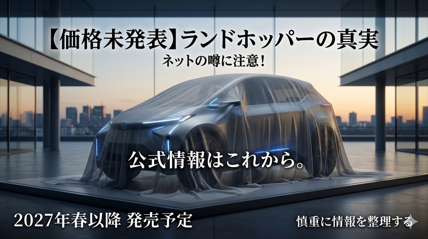 ランドホッパーの値段・価格は現時点で正式発表されていない