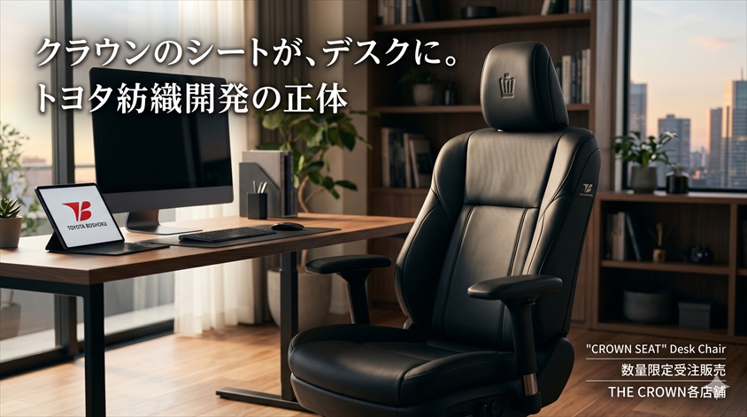 クラウン デスクチェアとは？トヨタ紡織が開発した本格派の正体