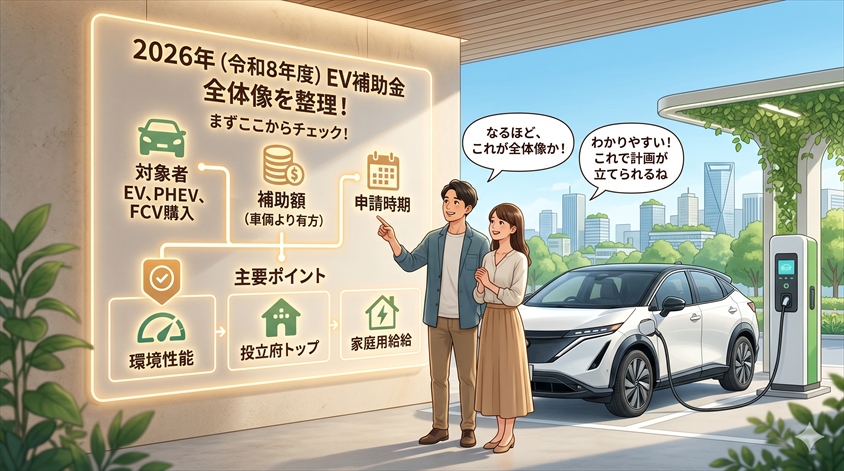 2026年(令和8年度)のEV補助金ってどんな制度?まず全体像を整理する