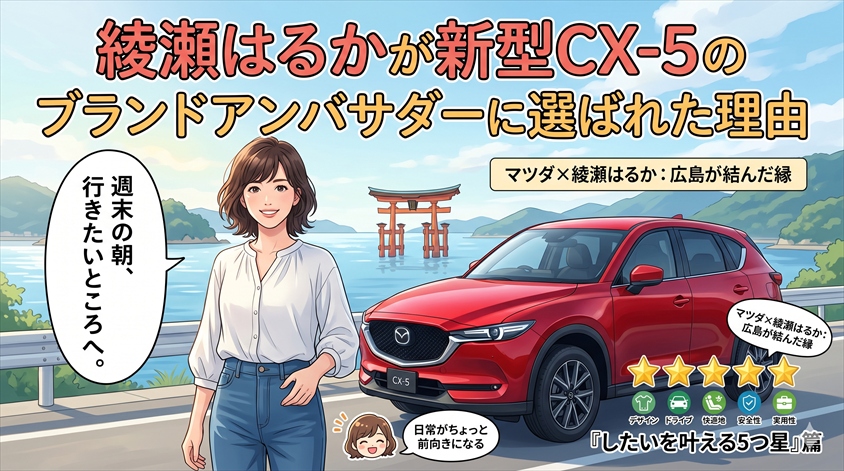 綾瀬はるかが新型CX-5のブランドアンバサダーに選ばれた理由