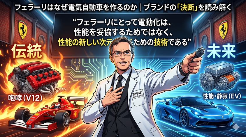 フェラーリはなぜ電気自動車を作るのか｜ブランドの「決断」を読み解く