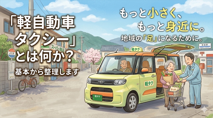 軽自動車タクシーとは何か?基本から整理します