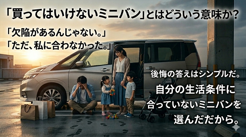 「買ってはいけないミニバン」とはどういう意味か？