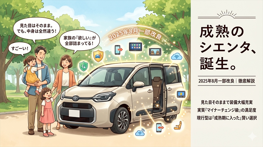 2025年8月の一部改良｜どこがどう変わったか徹底解説