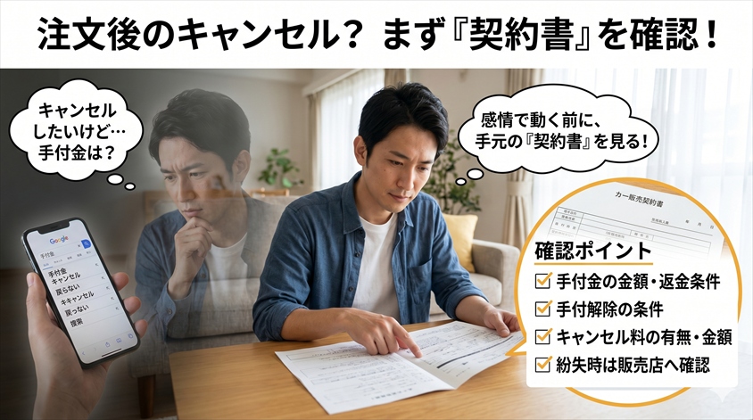 注文済みの人がキャンセルを検討するときに確認すること