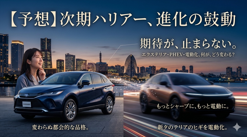 次期ハリアーの注目ポイントは？期待される変更内容を予想する