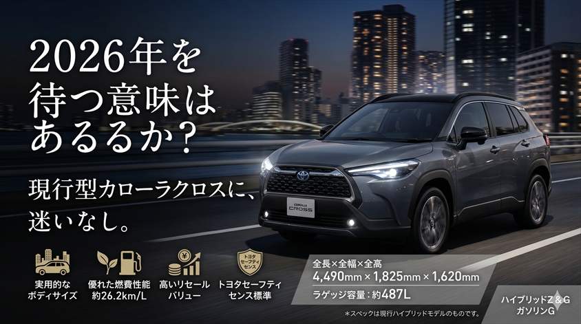 カローラクロス現行型の今の実力:改良を待たずに選べる完成度