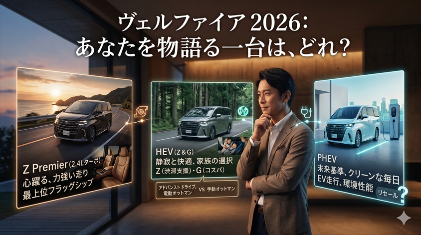 ヴェルファイア 2026年：グレード構成とパワートレインの全体像