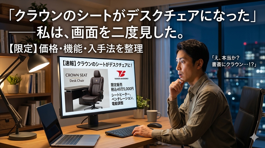 クラウン デスクチェアの価格は？税込49万5,000円の内訳を読み解く