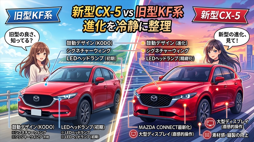 新型CX-5はどこが変わったのか——旧型からの進化点を冷静に整理する