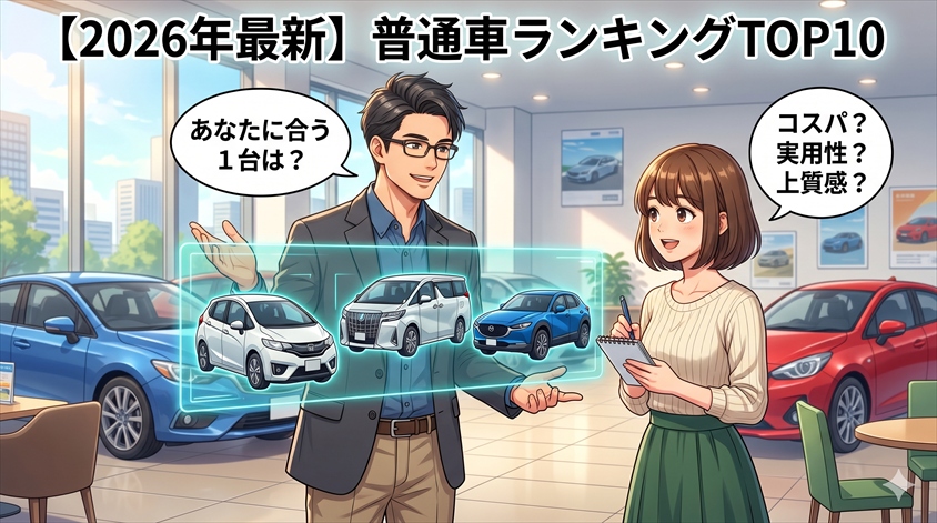 【2026年最新】普通車（登録車）ランキングTOP10