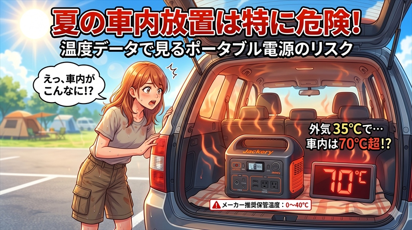 夏の車内放置が特に危険な理由：温度データで見るリスク