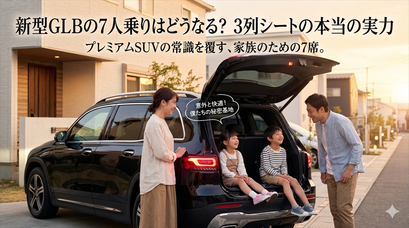 新型GLBの7人乗りはどうなる？3列シートの本当の実力
