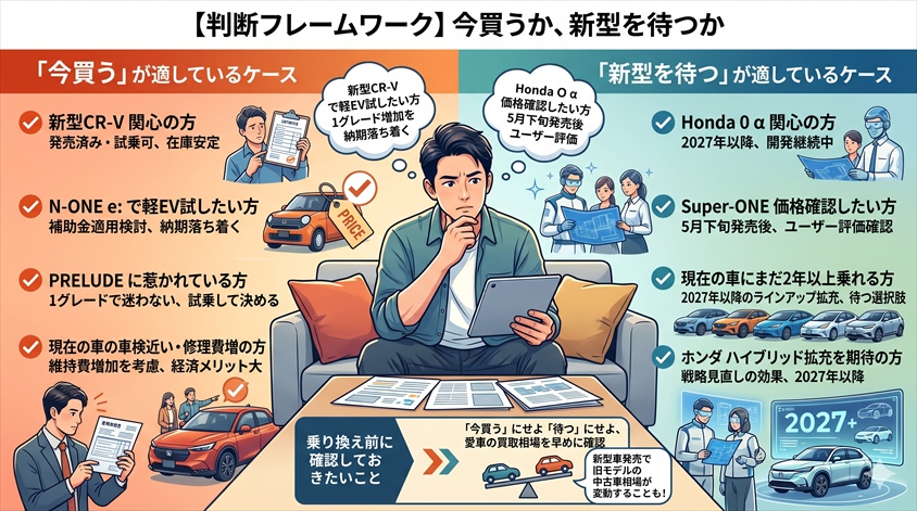 【判断フレームワーク】今買うか、新型を待つか