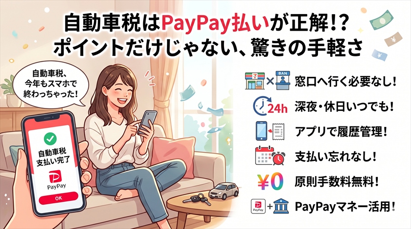 PayPayで自動車税を払うメリット