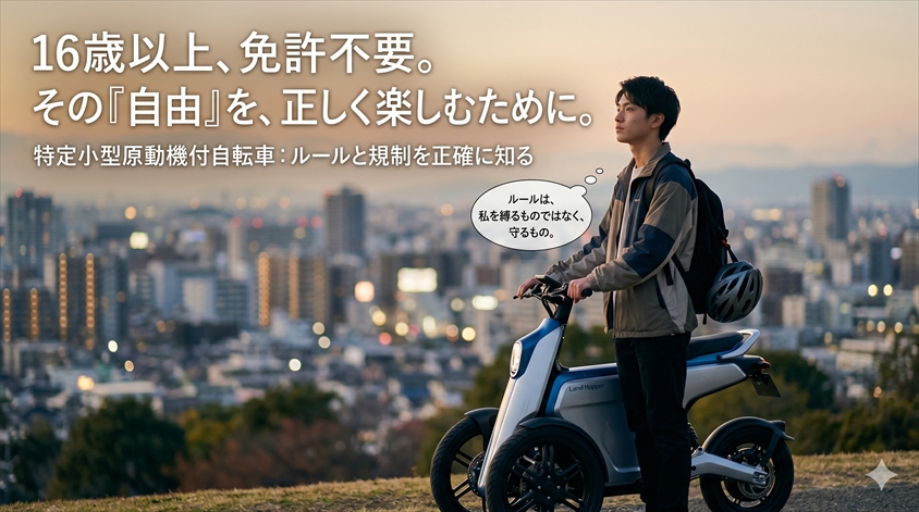 特定小型原動機付自転車としてのルール・規制を正確に知る