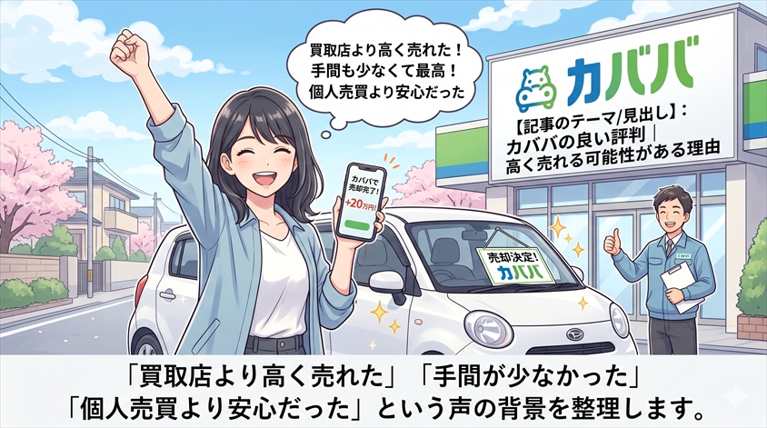 カババの良い評判｜高く売れる可能性がある理由