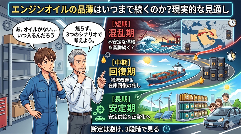 エンジンオイルの品薄はいつまで続くのか?現実的な見通し