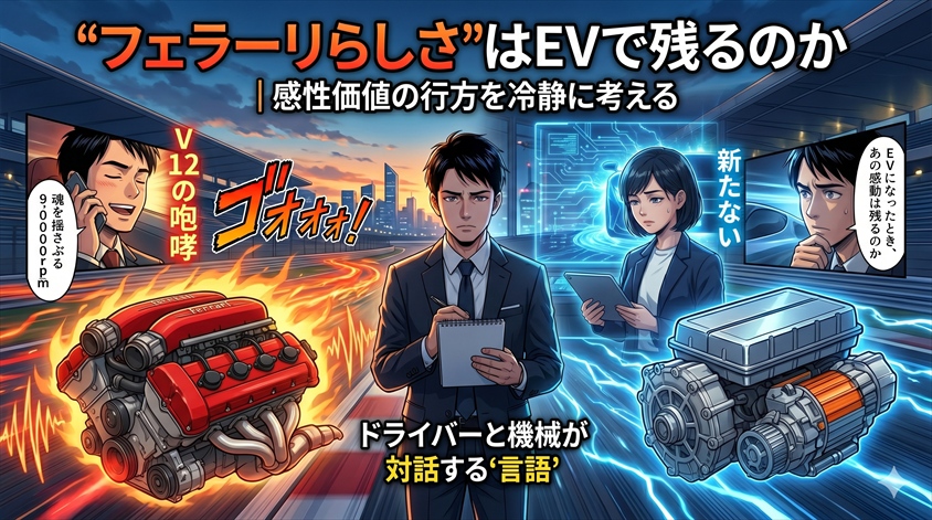 「フェラーリらしさ」はEVで残るのか｜感性価値の行方を冷静に考える