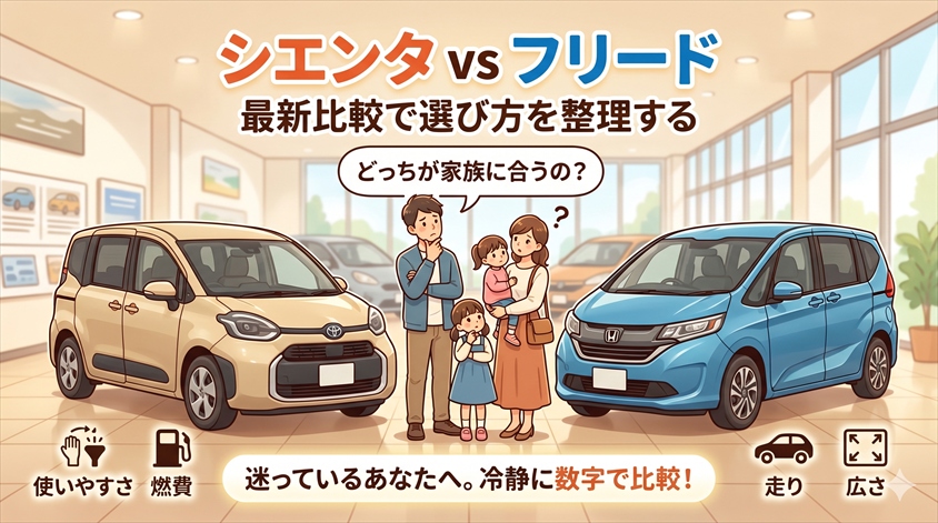 シエンタ vs フリード｜最新比較で選び方を整理する