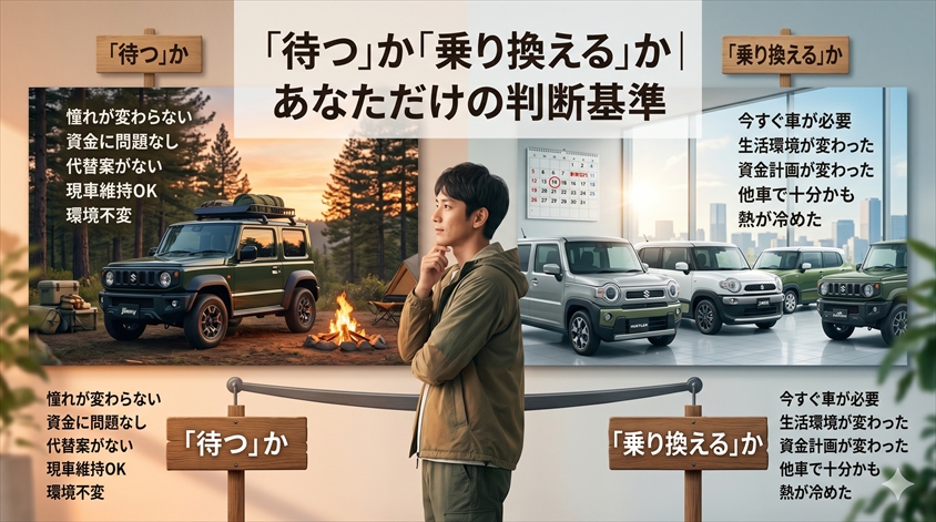「待つ」か「乗り換える」か｜あなたの状況に合った判断基準