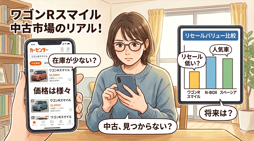 ワゴンRスマイルの中古市場と下取り相場を確認しておこう