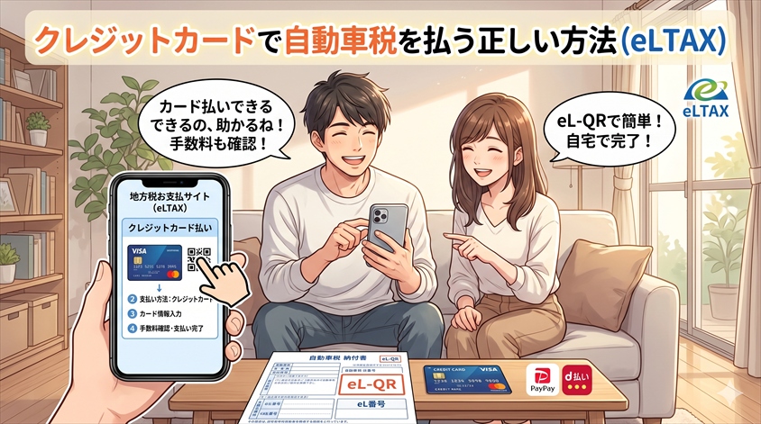 クレジットカードで自動車税を払う正しい方法