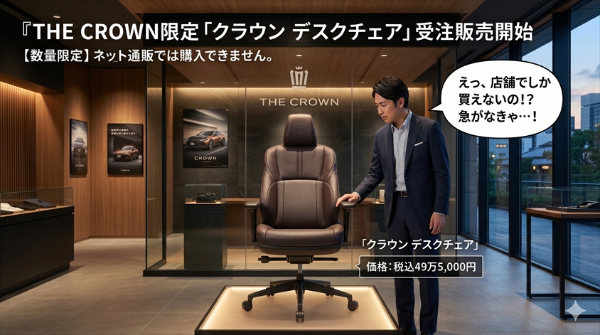 購入方法と販売条件──THE CROWN各店舗での受注販売とは