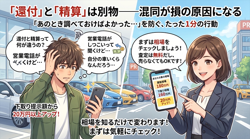 「還付」と「精算」は別物——混同が損の原因になる
