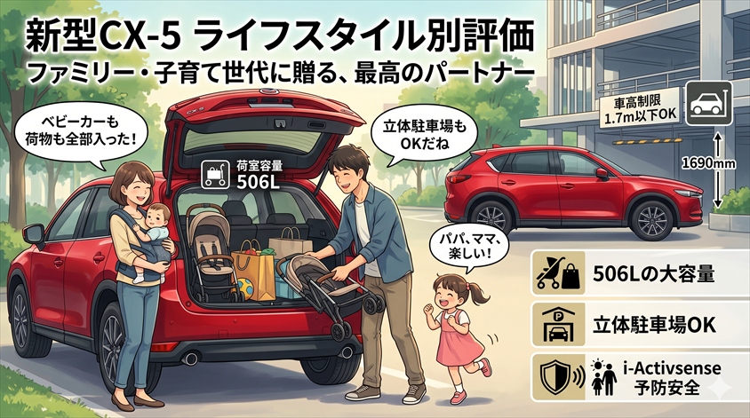 新型CX-5は誰に向いているSUVか——ライフスタイル別の評価