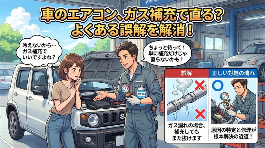 「ガスを補充すれば直る」は本当？よくある誤解と正しい対処の流れ