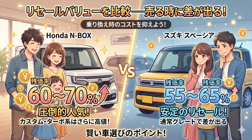 リセールバリューを比較──売る時に差が出る！