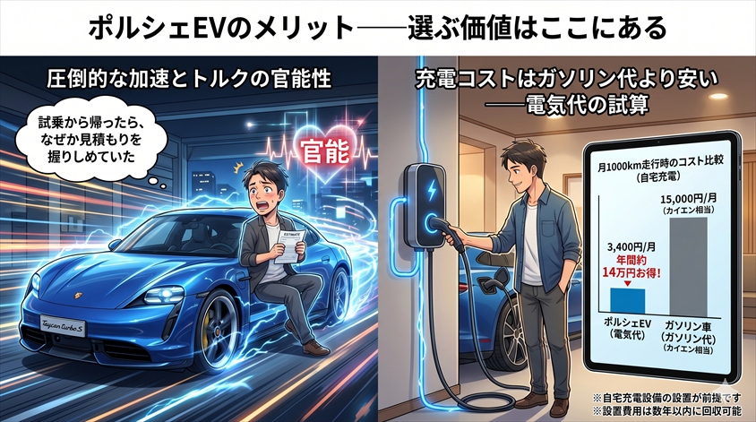 ポルシェEVのメリット——選ぶ価値はここにある