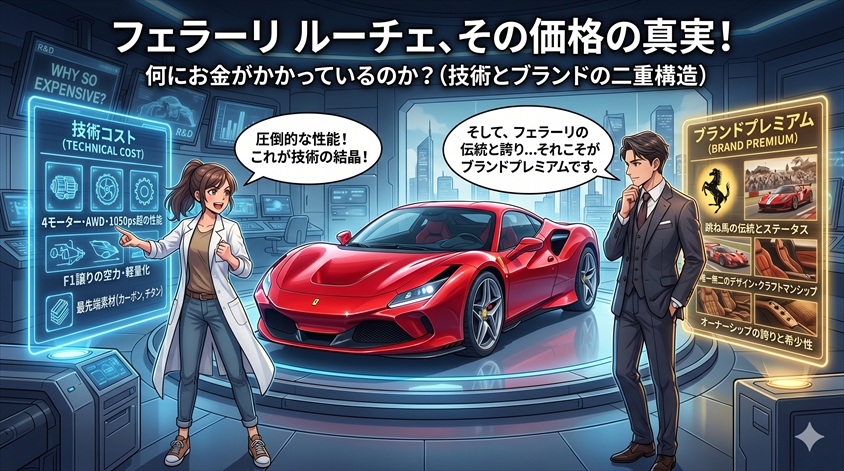 フェラーリ ルーチェの価格が高い理由｜何にお金がかかっているのか