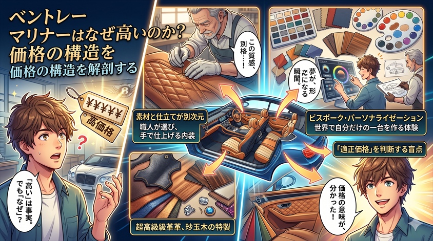 ベントレー マリナーはなぜ高いのか？価格の構造を解剖する