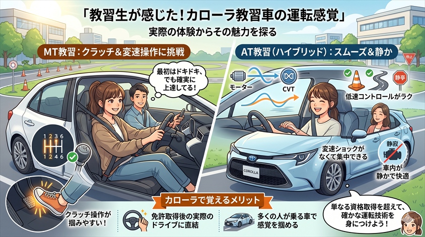 教習生から見たカローラ教習車の運転感覚