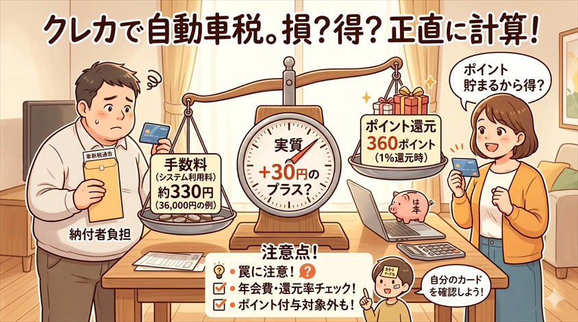 クレジットカード払いの手数料と損得を正直に計算してみる