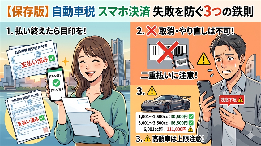 スマホ決済の共通注意点