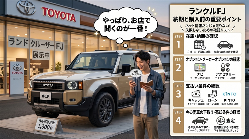 ランクルFJの納期・購入前の確認ポイント