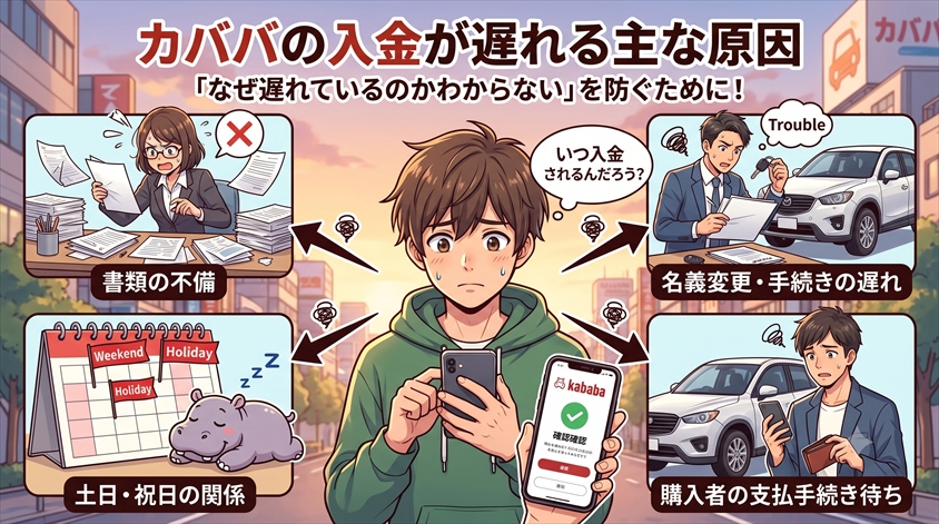 カババの入金が遅れる主な原因
